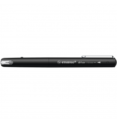 Fineliner dr!ver, 1088/46, schwarz (Schreibfarbe: schwarz), 0,4mm