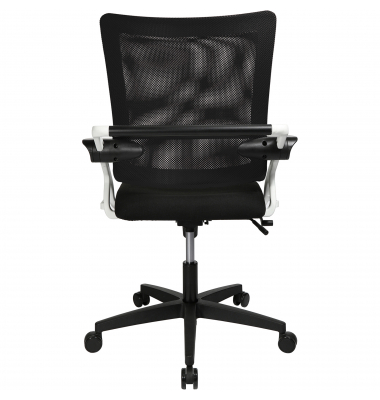 B&uuml;rodrehstuhl New S'move, schwarz / schwarz, mit Armlehnen, bis 110kg, ohne Kopfst&uuml;tze