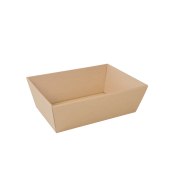 Geschenkkorb gro&szlig; 31,5 x 11,5 x 21 cm  braun Karton SAWP 181.705 