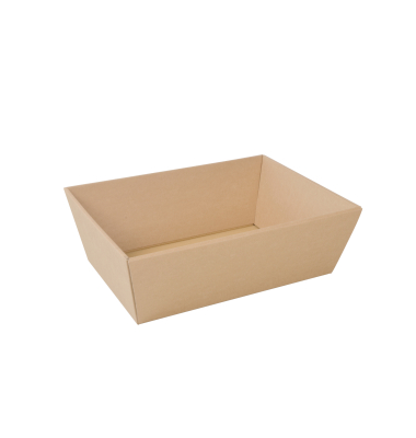 Geschenkkorb gro&szlig; 31,5 x 11,5 x 21 cm  braun Karton SAWP 181.705 