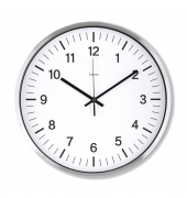  Funkuhr Java 00185877, silber, 35cm, rund, analog