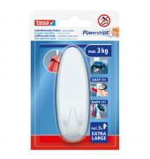 Klebehaken Powerstrips Extra Large, 59025-00000-00, bis 3kg, wei&szlig;