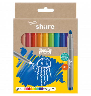 Filzstift Magic 4-0005-10 sort 10St