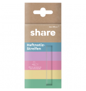 Haftmarker 4-0019, pastellviolett/pastellgelb/pastellgrün/pastellrosa/pastellblau