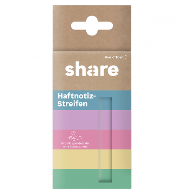 Haftmarker 4-0019, pastellviolett/pastellgelb/pastellgrün/pastellrosa/pastellblau