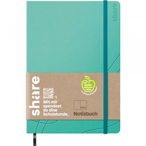 4260739996685 - Notizbuch 4-0014515 share grün A6 blanko 80g 96 Blatt   192 Seiten 4260739996685 share