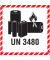 Versandetikett Batterie DR688S-(3480) 100x100mm 1000St