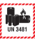 Versandetikett Batterie DR688S-(3481) 100x100mm 1000St