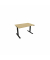 Schreibtisch eModel 3.0, elektrisch höhenverstellbar, 65-131cm (H), 120x80cm (BxT), rechteckig, hamilton oak / schwarz