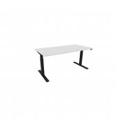 Schreibtisch eModel 3.0, elektrisch höhenverstellbar, 65-131cm (H), 160x80cm (BxT), rechteckig, weiß / schwarz