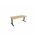 Schreibtisch eModel 3.0, elektrisch höhenverstellbar, 65-131cm (H), 180x80cm (BxT), rechteckig, hamilton oak / schwarz