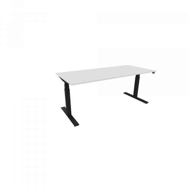 5901747098495 - Schreibtisch eModel 30 810073501 elektrisch höhenverstellbar 65-131cm (H) 180x80cm (BxT) rechteckig weiß schwarz 5901747 5901747098495 - Schreibtisch eModel 30 810073501 elektrisch höhenverstellbar 65-131cm (H) 180x80cm (BxT) rechteckig weiß schwarz 5901747