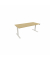Schreibtisch eModel 3.0, elektrisch höhenverstellbar, 65-131cm (H), 180x80cm (BxT), rechteckig, hamilton oak / weiß