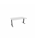 Schreibtisch eComo, elektrisch höhenverstellbar, 72-120cm (H), 160x80cm (BxT), rechteckig, weiß / schwarz