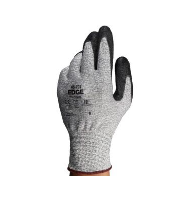 Schutzhandschuhe EDGE, Polyurethan, schwarz/grau, Größe 10 / XL