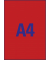 NEON Etiketten ROT L6005-25 210 x 297 mm ablösbar