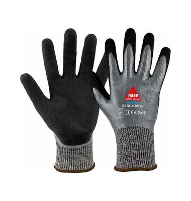 Schnittschutzhandschuhe Genua Dry+, Nitril, Nitrilschaum, grau/schwarz, Gr&ouml;&szlig;e 10 / XL