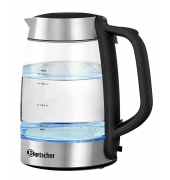 Wasserkocher 200096, silber/schwarz, 2200 Watt, 1,7 Liter