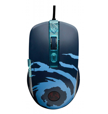 Kakashi Gaming Maus kabelgebunden blau, schwarz