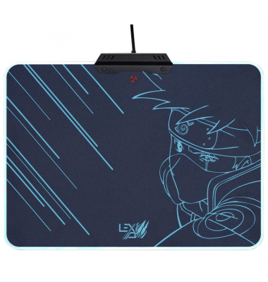 Gaming-Mousepad Kakashi blau, weiß