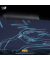 Gaming-Mousepad Kakashi blau, weiß