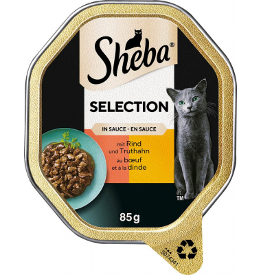Katzen-Nassfutter Selection in Sauce mit Rind und Truthahn 22x 85,0 g Katzen-Nassfutter Selection in Sauce mit Rind und Truthahn 22x 85,0 g