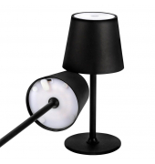 LED-Akku-Tischleuchte schwarz