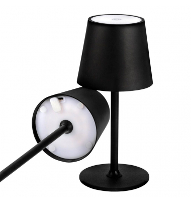 LED-Akku-Tischleuchte schwarz