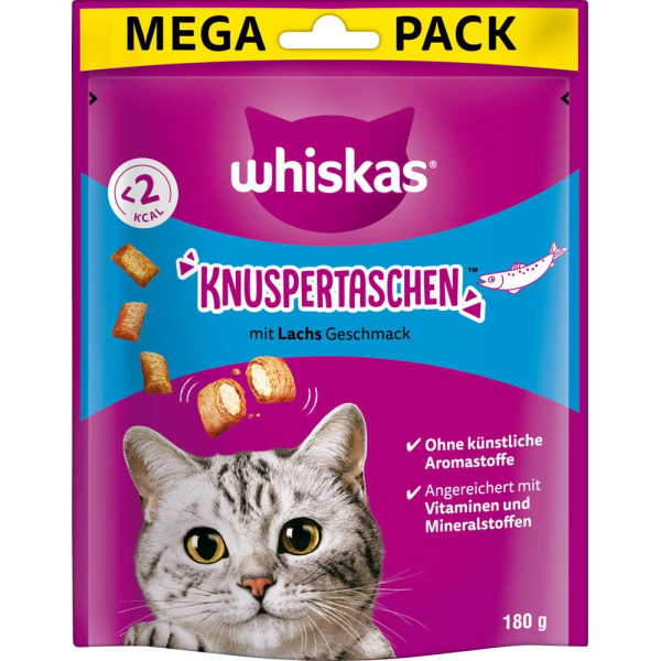 5998749139714 - Katzen-Leckerli Knuspertaschen mit Lachs 1800 g 5998749139714 180 Gramm 5998749139714 - Katzen-Leckerli Knuspertaschen mit Lachs 1800 g 5998749139714 180 Gramm