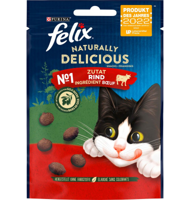 Katzen-Leckerli Naturally Delicious Rind mit Gojibeere 50,0 g