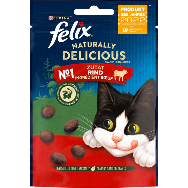 7613287159205 - Katzen-Leckerli Naturally Delicious Rind mit Gojibeere 500 g 7613287159205 50 Gramm 7613287159205 - Katzen-Leckerli Naturally Delicious Rind mit Gojibeere 500 g 7613287159205 50 Gramm