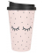 Kaffeebecher To-Go Closed Eyes rosa 0,35 l