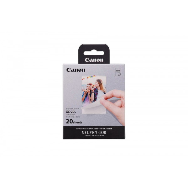 4549292238488 - Fotopapier XC-20L 6755C002 54x85cm für SELPHY QX20 weiß glänzend einseitig bedruckbar 4549292238488 Canon