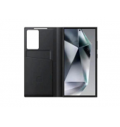 Smart View Wallet Handyhülle für SAMSUNG Galaxy S24 Ultra schwarz