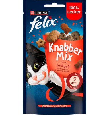 Katzen-Leckerli KnabberMix Grillspaß 8x 60,0 g