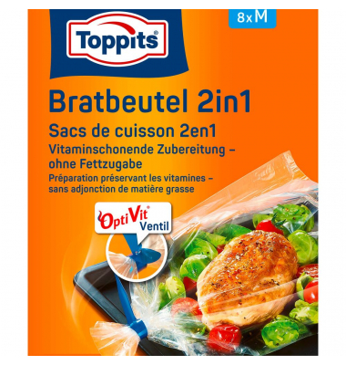 8 Toppits Bratbeutel M