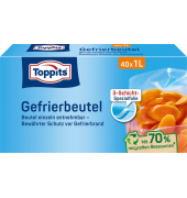 40 Toppits Gefrierbeutel 1,0 l