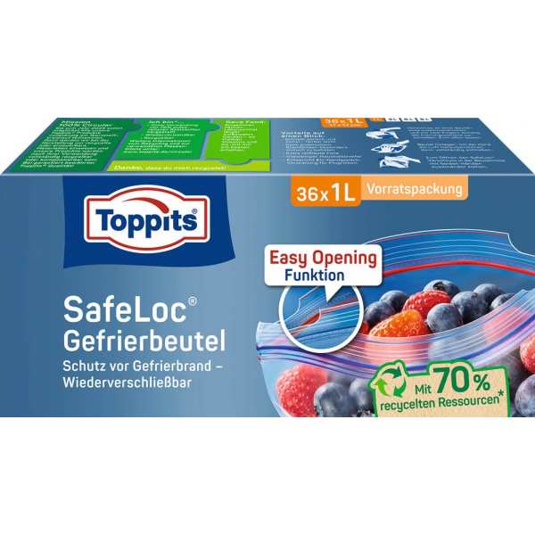 4008871210296 - 36 Gefrierbeutel SafeLoc 10 l 4008871210296 36 Stück 4008871210296 - 36 Gefrierbeutel SafeLoc 10 l 4008871210296 36 Stück