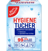Desinfektionstücher 1-lagig weiß, 15 Tücher