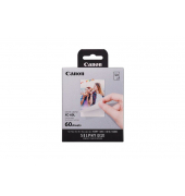 Fotopapier XC-60L 6756C001, 5,4x8,5cm, f&uuml;r SELPHY QX20 wei&szlig; gl&auml;nzend einseitig bedruckbar