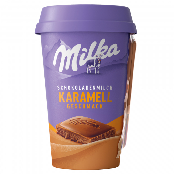 Milka Trinkschokolade 596843, nicht vegan, 10x 220ml, in Trinkbechern 5711953179454 Milka 10 Stück