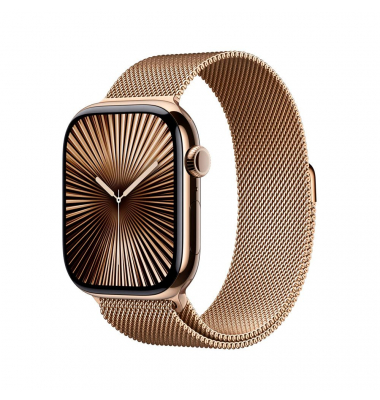 Watch Series 10 46 mm Titan (GPS+Cellular) Milanaise Armband ML  gold
