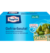 25 Toppits Gefrierbeutel 4,0 l
