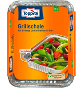 3 Toppits Aluschalen Grillschale 17,0 x 22,0 cm