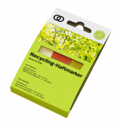 Haftmarker 5791, oeco Recycling, maigrün/rot/gelb