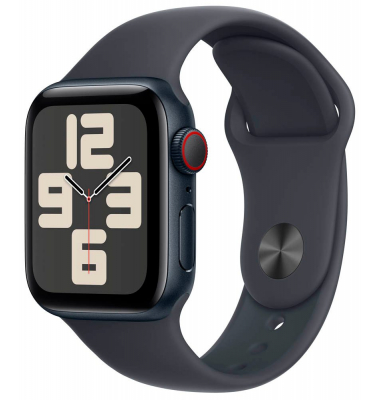 Watch SE 40 mm Aluminium (GPS+Cellular) Sportarmband ML  mitternacht