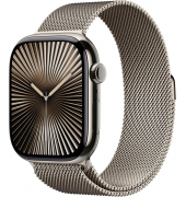 Watch Series 10 46 mm Titan (GPS+Cellular) Milanaise Armband SM  natur