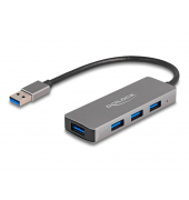 USB-Hub 4-fach grau