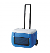 K&uuml;hlbox Trolley 46 Liter 50QT Polylite Wheeled Mesh  51x31x37cm 