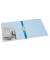Pr&auml;sentationsringbuch 9330-00782, A4 2 Ringe 25mm Ring-&Oslash; Kunststoff, 1 Au&szlig;entasche, 1 Innentasche, blau-transparent